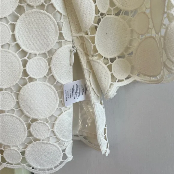 Talbots White Circle Lace Blouse - Picture 5 of 7